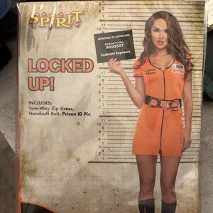 Prisoner Adult Female Women's Halloween Costume